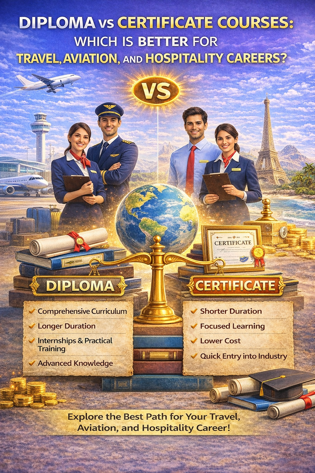 Diploma vs Certificate Courses